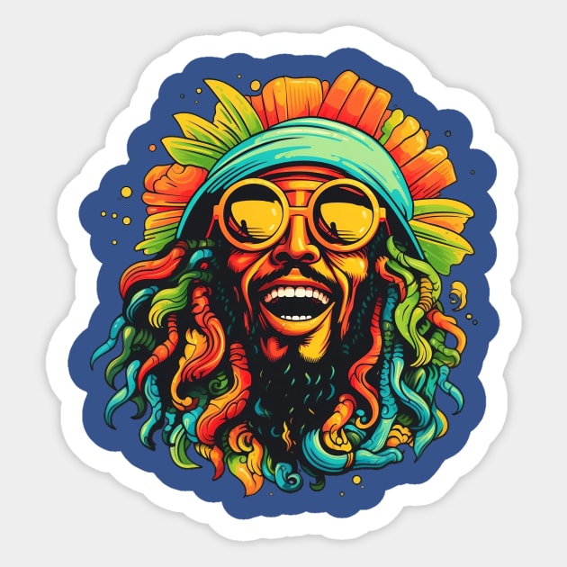 rastafari Sticker by thisiskreativ